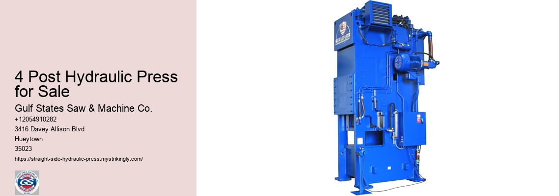 4 Post Hydraulic Press for Sale