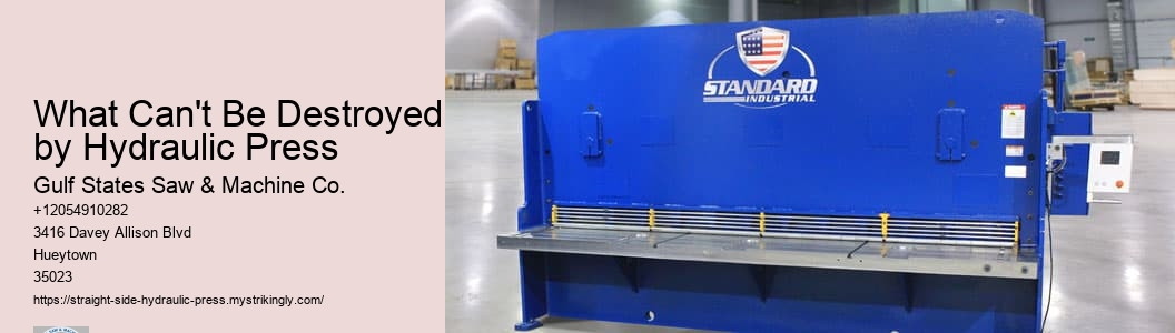What Can't Be Destroyed by Hydraulic Press