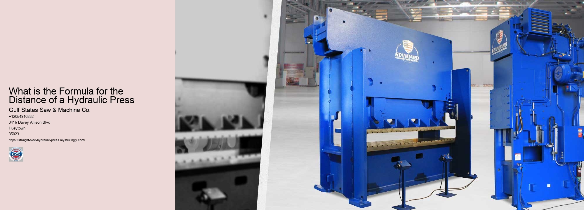 Straight Side Hydraulic Presses Fabrication